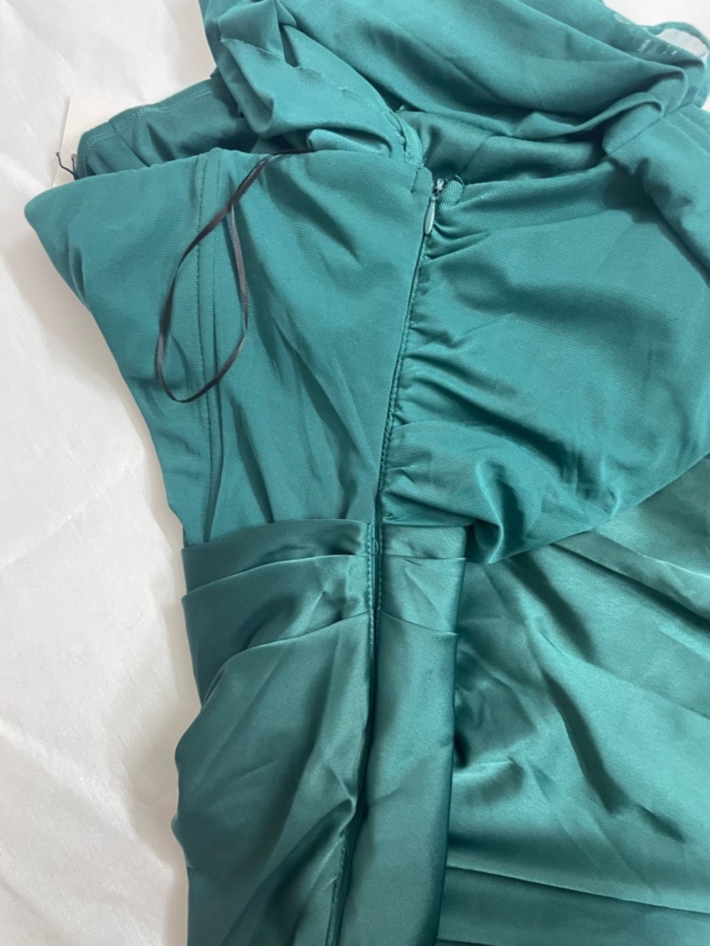 Hello Molly Women’s Satin Maxi Dress Teal Size XL US 10 - Picture 13 of 16